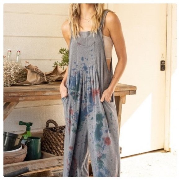 POL Paint the Town Dyed Overalls - Picture 7 of 14